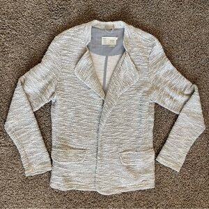 Anthropologie Saturday Sunday Blazer Cardigan Women’s Size Small Gray Knit Open